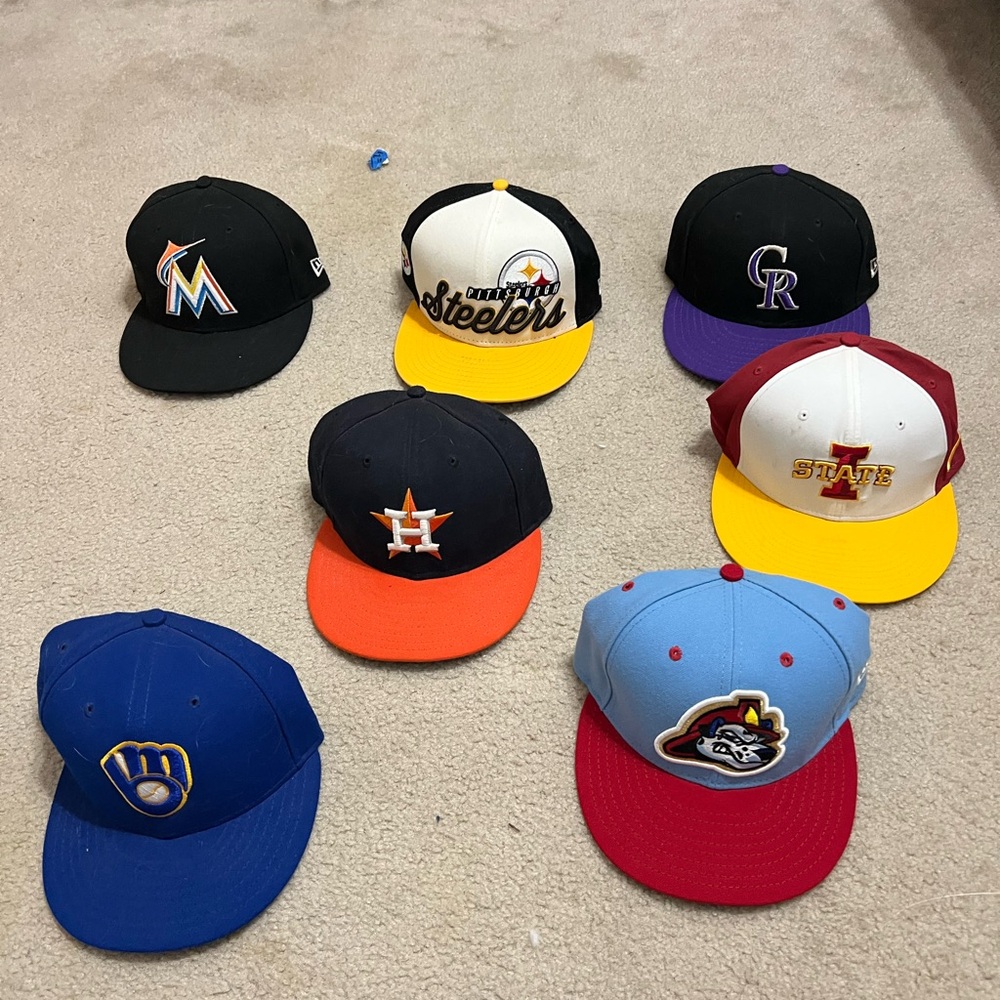 Collection of Sports Team Caps